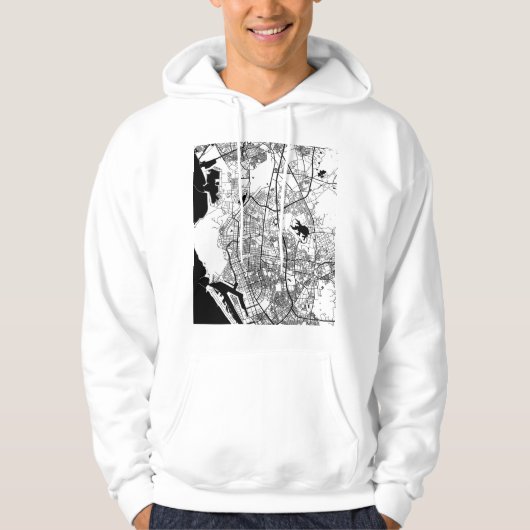 Kaohsiung City Taiwan Map Hoodie (Vorderseite)