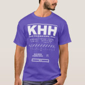 Kaohsiung Internationaler Flughafen KHH T - Shirt (Vorderseite)