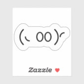 Kaomoji Ghost Japanischer Emoticon Sticker (Blatt)