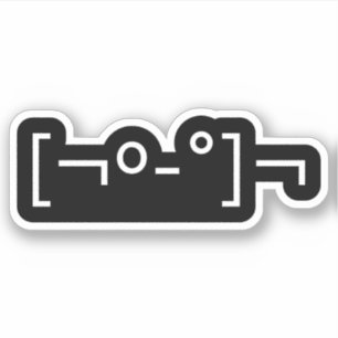 Kaomoji Zombie Japanese Emoticon Aufkleber