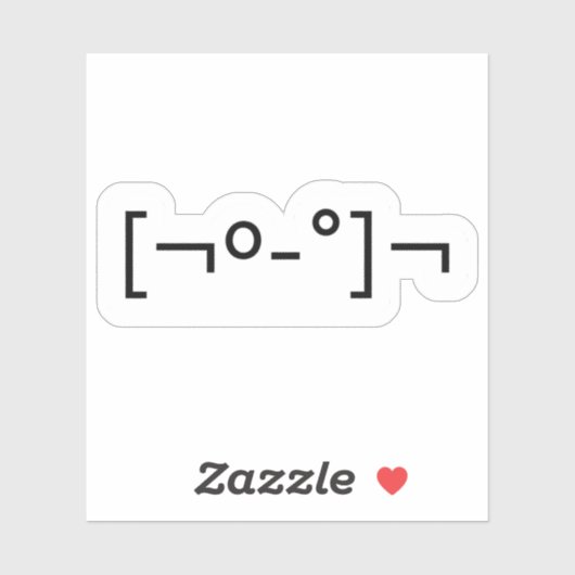 Kaomoji Zombie Japanischer Emoticon Sticker (Blatt)