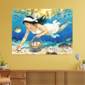 "Kaori of Tides" - Ein Ozeanportrait Leinwanddruck (Insitu (Wohnzimmer))