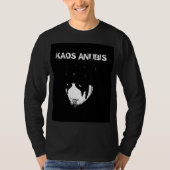 Kaos Anubis langes Gesicht Hülsen-B&W T-Shirt (Vorderseite)
