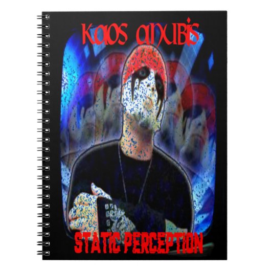 Kaos Anubis Static Perception-Notebook Notizblock (Vorderseite)