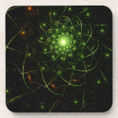 Kaos Entwined Flame Fraktal Untersetzer (Vorderseite)