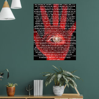 KAOS KARMA Original-Gedichtposter Poster