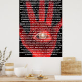KAOS KARMA original poem poster (Küche)