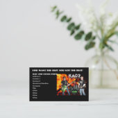 kaos Visitenkarten Visitenkarte (Stehend Vorderseite)