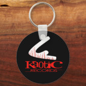 Kaotischer Schlüsselanhänger, rot/weiß Schlüsselanhänger (Vorderseite)