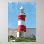 Kap Agulhas Leuchtturm 1849 Poster (Vorne)