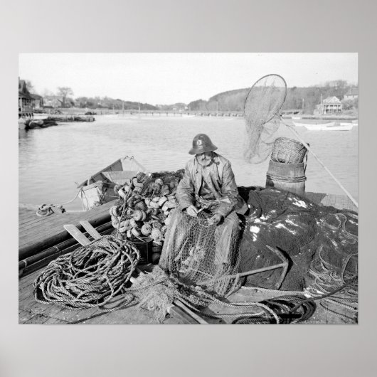 Kap Ann Fisherman, 1905 Vintages Foto Poster (Vorne)