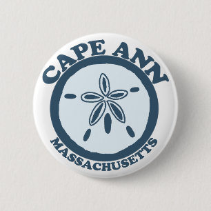 Kap Ann - Sand-Dollar-Entwurf Button