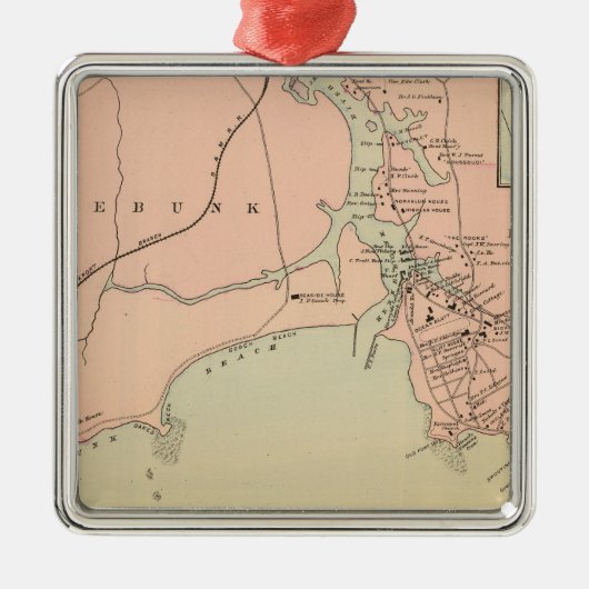 Kap Arundel, Kennebunkport, Maine Ornament Aus Metall (Vorne)