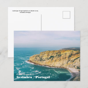 Kap auf atlantischer Landschaft Postkarte