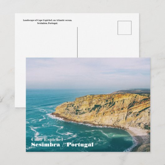 Kap auf atlantischer Landschaft Postkarte (Vorne/Hinten)