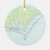 Kap-Ausblick-nationale Küste u. Morehead Keramik Ornament (Hinten)