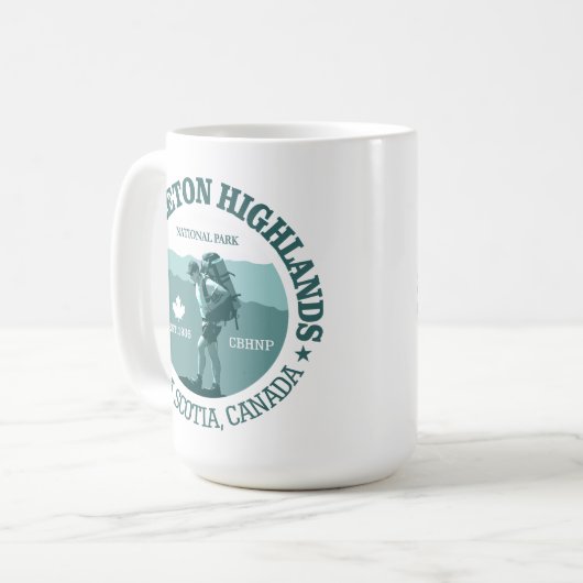 Kap Breton Highlands Kaffeetasse (Vorderseite Links)