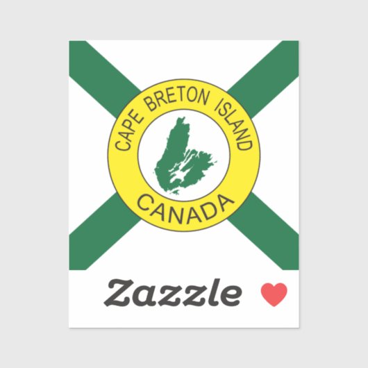 Kap-Breton-Insel-Flagge (inoffiziell), Nova Scotia Aufkleber (Blatt)