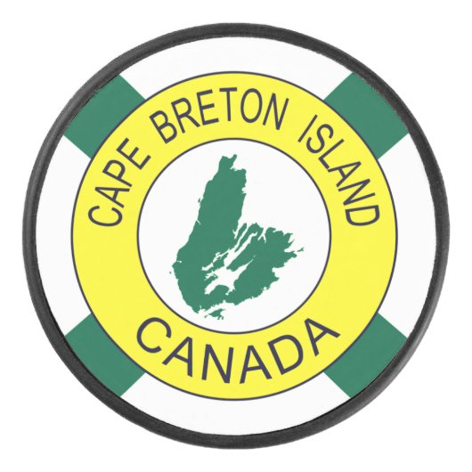 Kap-Breton-Insel-Flagge (inoffiziell), Nova Scotia Eishockey Puck (Vorderseite)