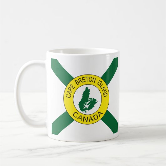 Kap-Breton-Insel-Flagge (inoffiziell), Nova Scotia Kaffeetasse (Links)