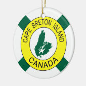 Kap-Breton-Insel-Flagge (inoffiziell), Nova Scotia Keramik Ornament (Links)
