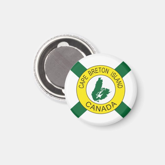 Kap-Breton-Insel-Flagge (inoffiziell), Nova Scotia Magnet (Vorderseite/Rückseite)