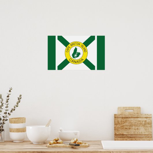 Kap-Breton-Insel-Flagge (inoffiziell), Nova Scotia Poster (Küche)