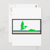 Kap-Breton-Insel-Flagge (Kanada - Nova Scotia) Postkarte (Vorne/Hinten)