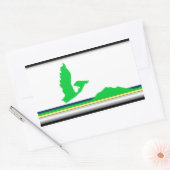 Kap-Breton-Insel-Flagge (Kanada - Nova Scotia) Rechteckiger Aufkleber (Umschlag)