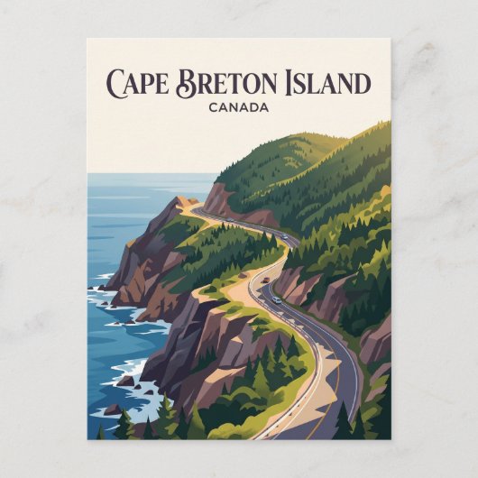 Kap-Breton-Insel Kanada Postkarte (Vorderseite)