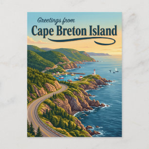 Kap-Breton-Insel Kanada Postkarte