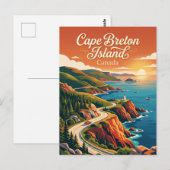 Kap-Breton-Insel Kanada Postkarte (Vorne/Hinten)