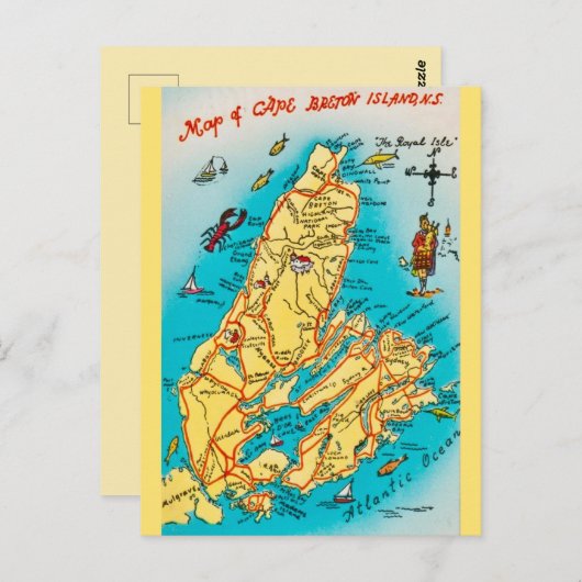 Kap-breton-Inseln Postkarte (Vorne/Hinten)