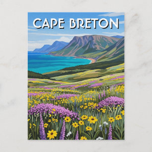 Kap Breton Island Kanada Wildblumen Postkarte