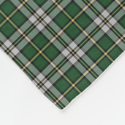 Kap Breton Tartan Custom green Kariert Fleecedecke (Ecke)