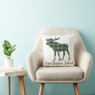 Kap-Breton Tartan Elche karierte Dekoration Kissen