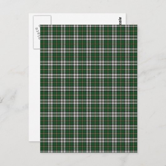 Kap-Breton-Tartan kariert Postkarte (Vorne/Hinten)