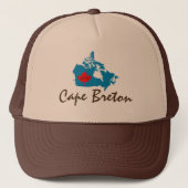 Kap-Bretone Neuschottland fertigen Kanada-Hut Truckerkappe (Vorderseite)