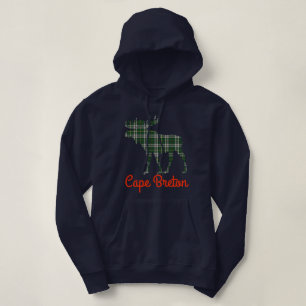 Kap bretonische Tartan-Elche niedlicher Hoodie