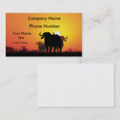 Kap-Büffel Visitenkarte (Vorne/Hinten)