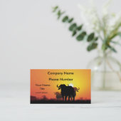 Kap-Büffel Visitenkarte (Stehend Vorderseite)