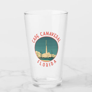 Kap Canaveral Florida Retro abgenutzt Kreis Glas