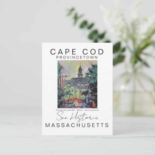 KAP-COD-MASSACHUSETTEN LANDSCHAFTLICHER REISEVERKE POSTKARTE (Stehend Vorderseite)