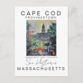 KAP-COD-MASSACHUSETTEN LANDSCHAFTLICHER REISEVERKE POSTKARTE (Vorderseite)