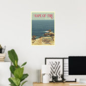 Kap der Feuer Strand Küste Jijel, Algerien Poster (Heimbüro)
