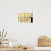 Kap der Guten Hoffnung 1842 Antike Karte Südafrika Poster (Küche)