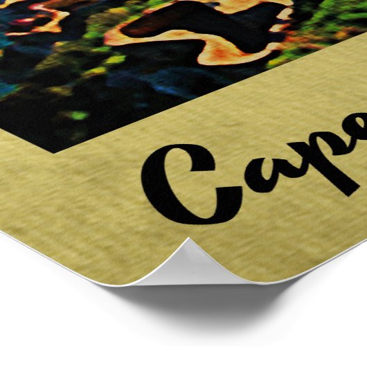 Kap der guten Hoffnung Südafrika Poster (Ecke)