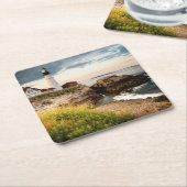 Kap Elizabeth, ich Portlandhauptleuchtturm-| Rechteckiger Pappuntersetzer (angewinkelt)