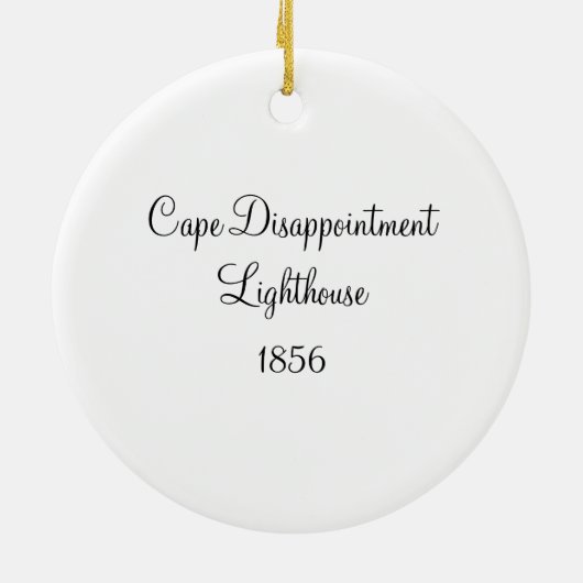 Kap-Enttäuschungs-Leuchtturm Keramik Ornament (Hinten)