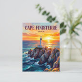 Kap Finisterre Spanien Postkarte (Stehend Vorderseite)